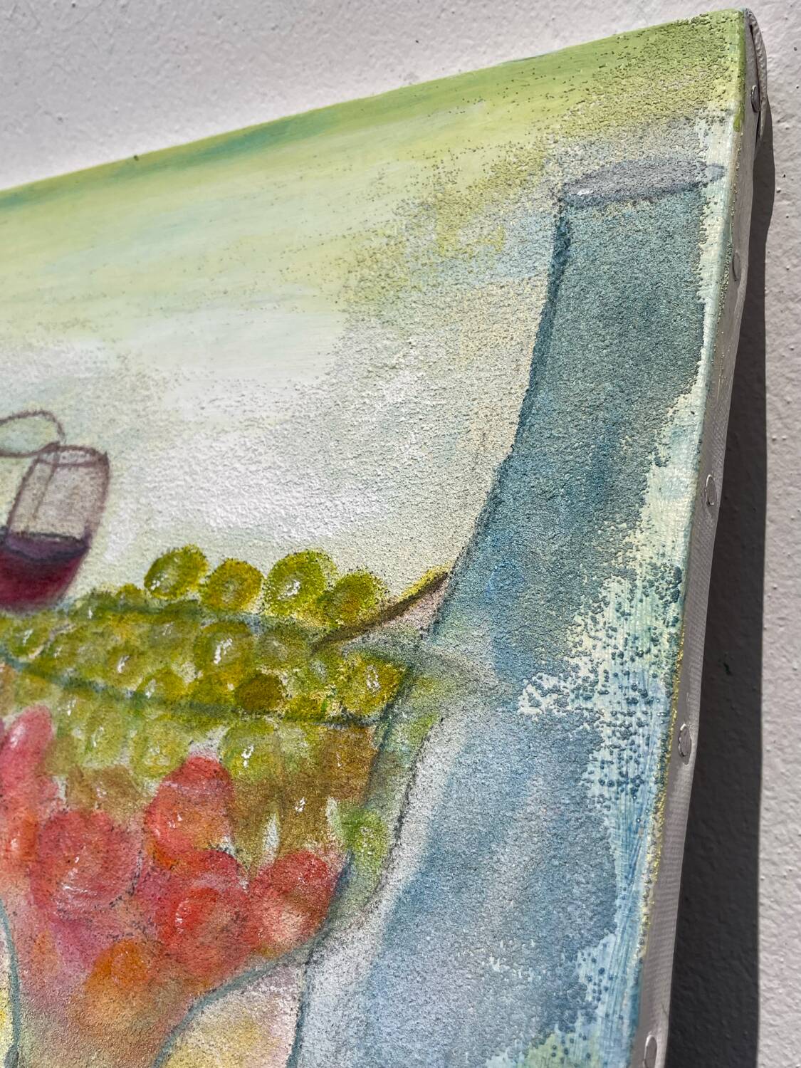 Still life painting on canvas