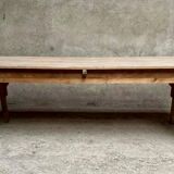 Large farm table solid wood draper table Length 240 cm
