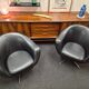 Vintage balloon shell armchair