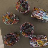 Set of 6 "Goto" water glasses from Murrisa in Murano glass, Italy