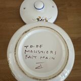 Moustiers earthenware candy dish