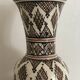 Vintage safi glazed ceramic vase with collar