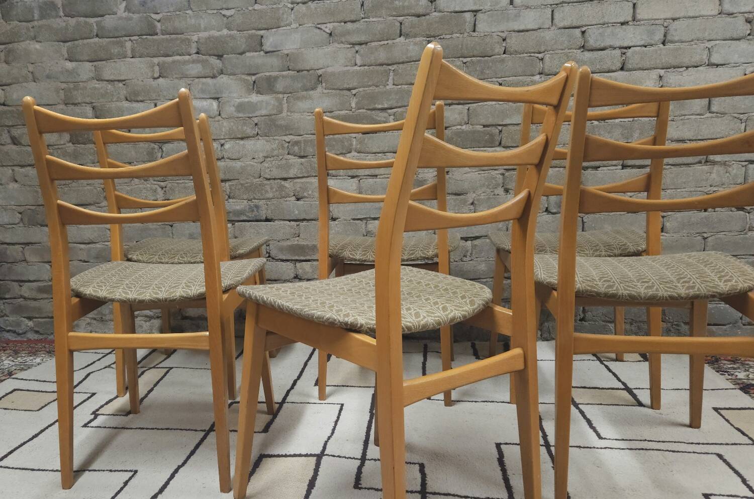 Set de 6 chaises scandinaves par Bähre Mignon Möbel 1960