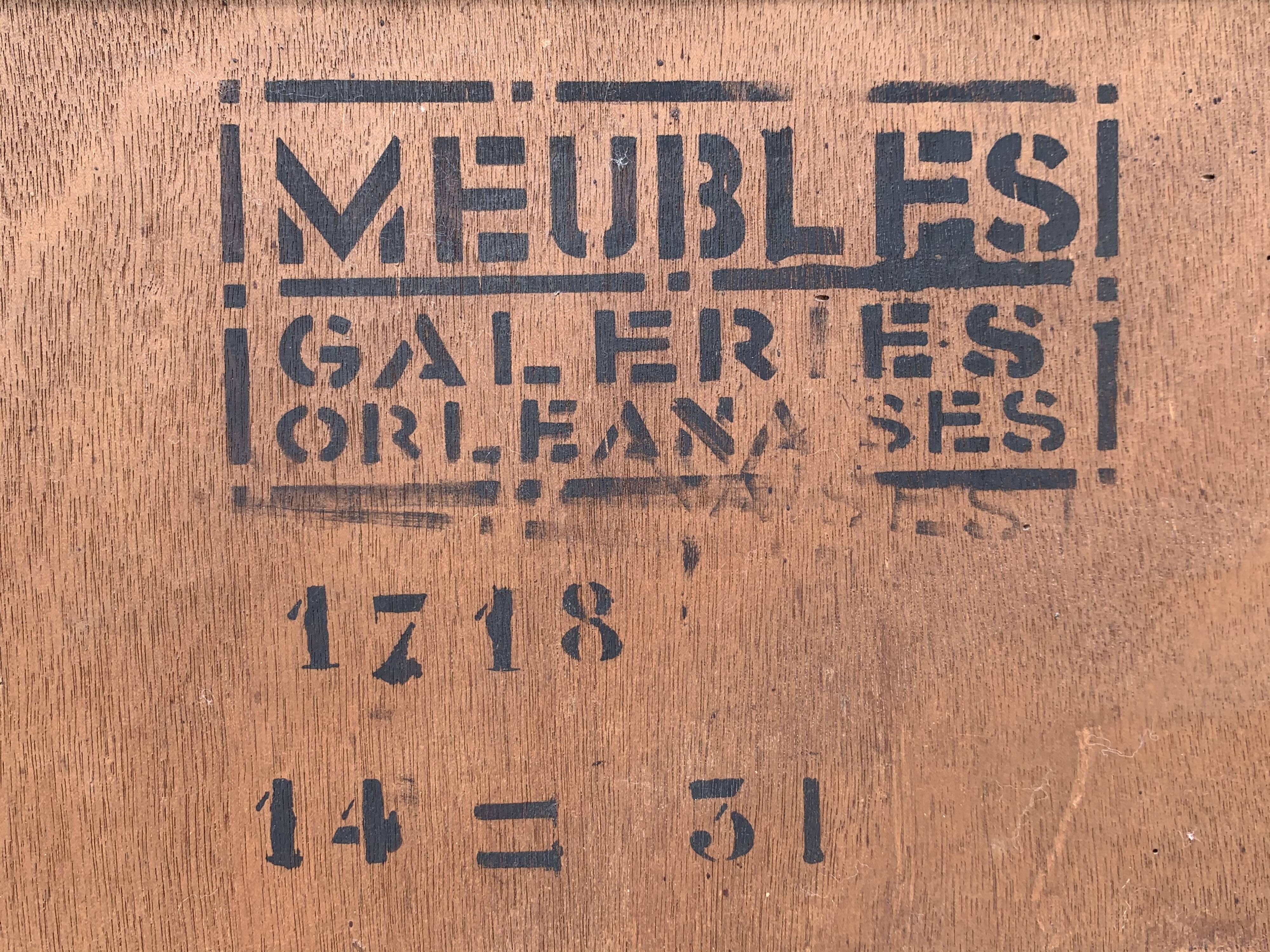 Art deco glass-glazed parisian wardrobe