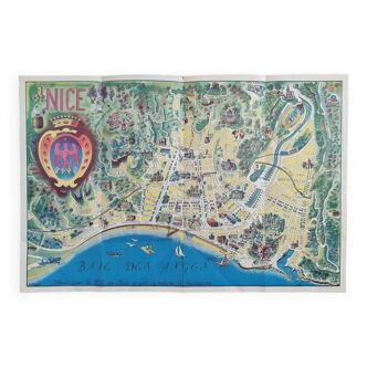Map of the city of Nice by O.Poisson
