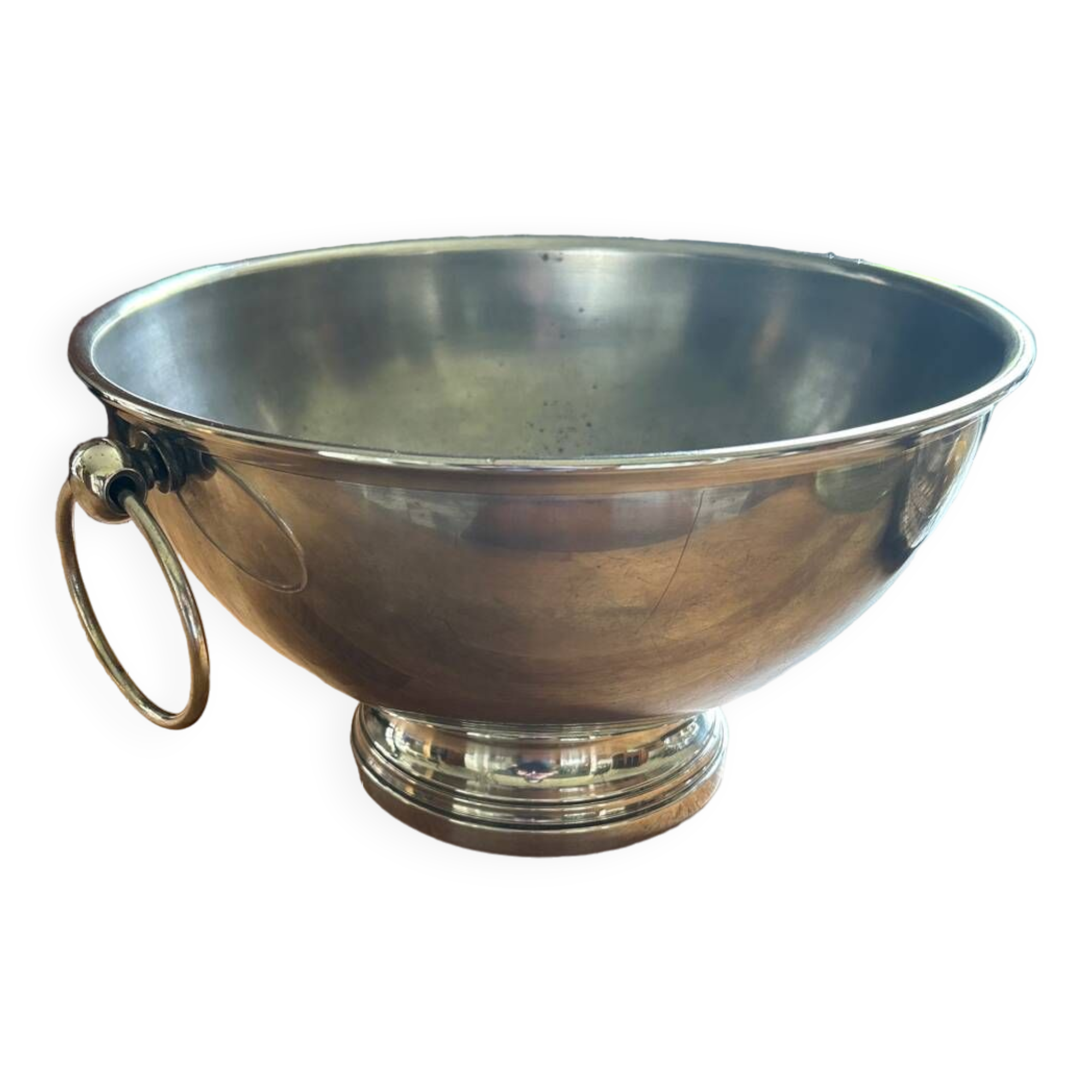 Silver metal champagne tub