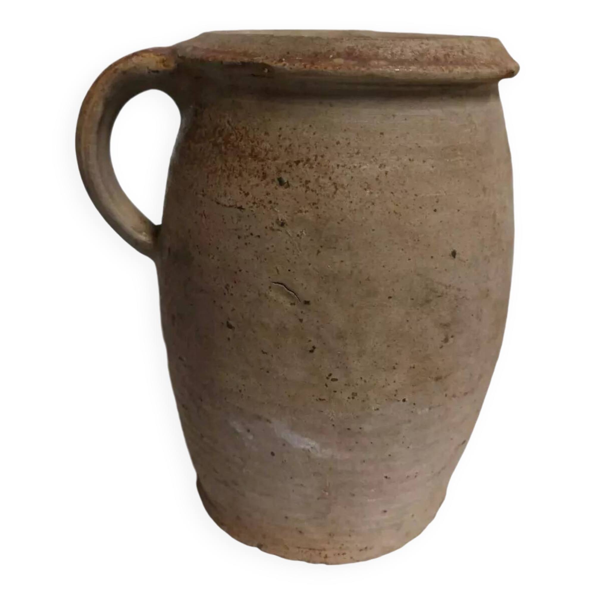 Old Vintage Terracotta Pot With Handle