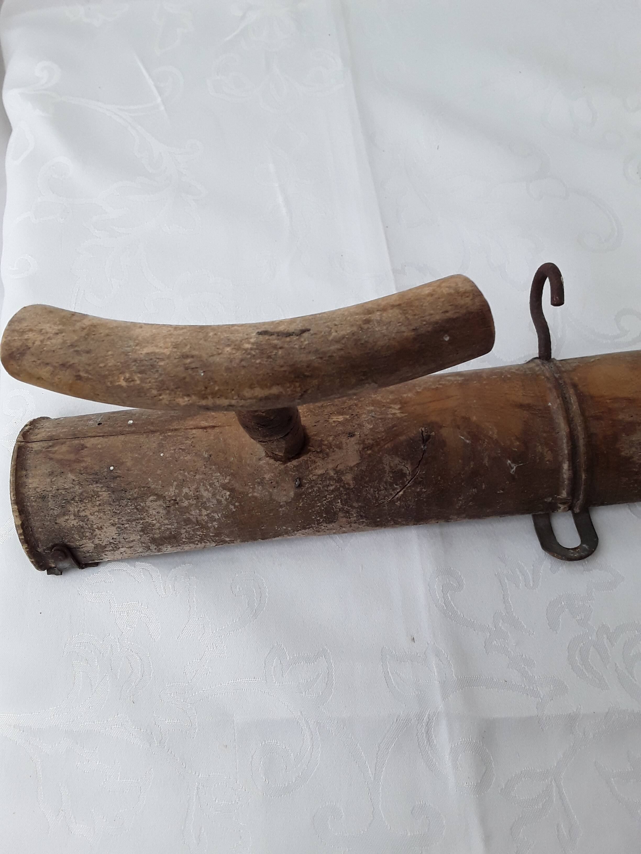 Old wooden hook