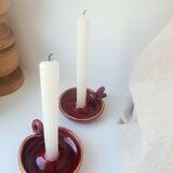 Pair of candle holders 50s
