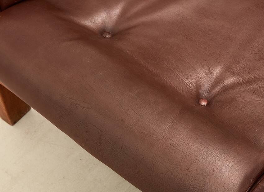 Pierre Chapo S32 Leather Sofa for Atelier Chapo France 1960s