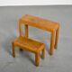 Bureau-console en pin massif, Courchevel vers 1970