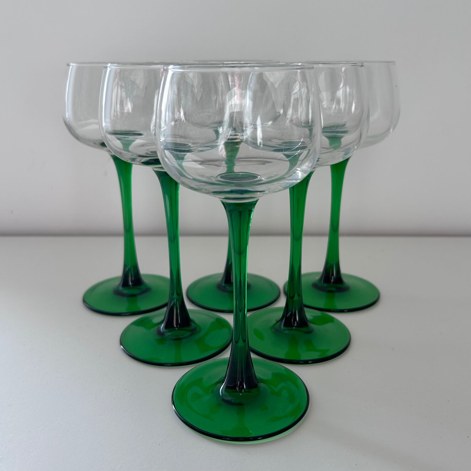 Set of 6 Alsace wine glasses