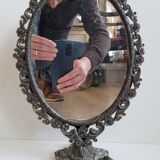 Brass psyche mirror