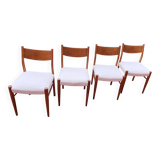 Fristho franeker set of 4 vintage scandinavian chairs from the 1960s