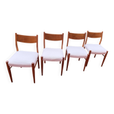 Fristho franeker set of 4 vintage scandinavian chairs from the 1960s