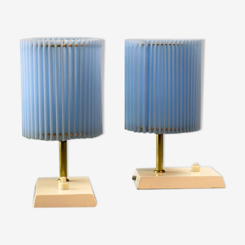 Paire de lampes vintage 1950