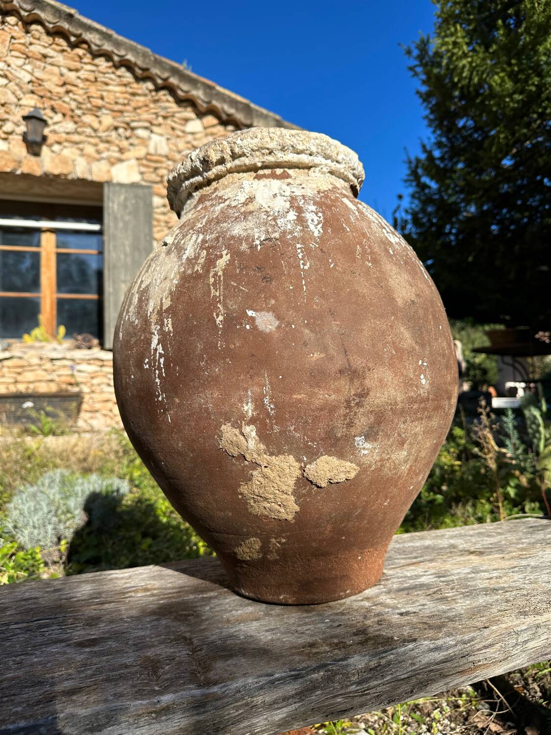 Terracotta pottery jar