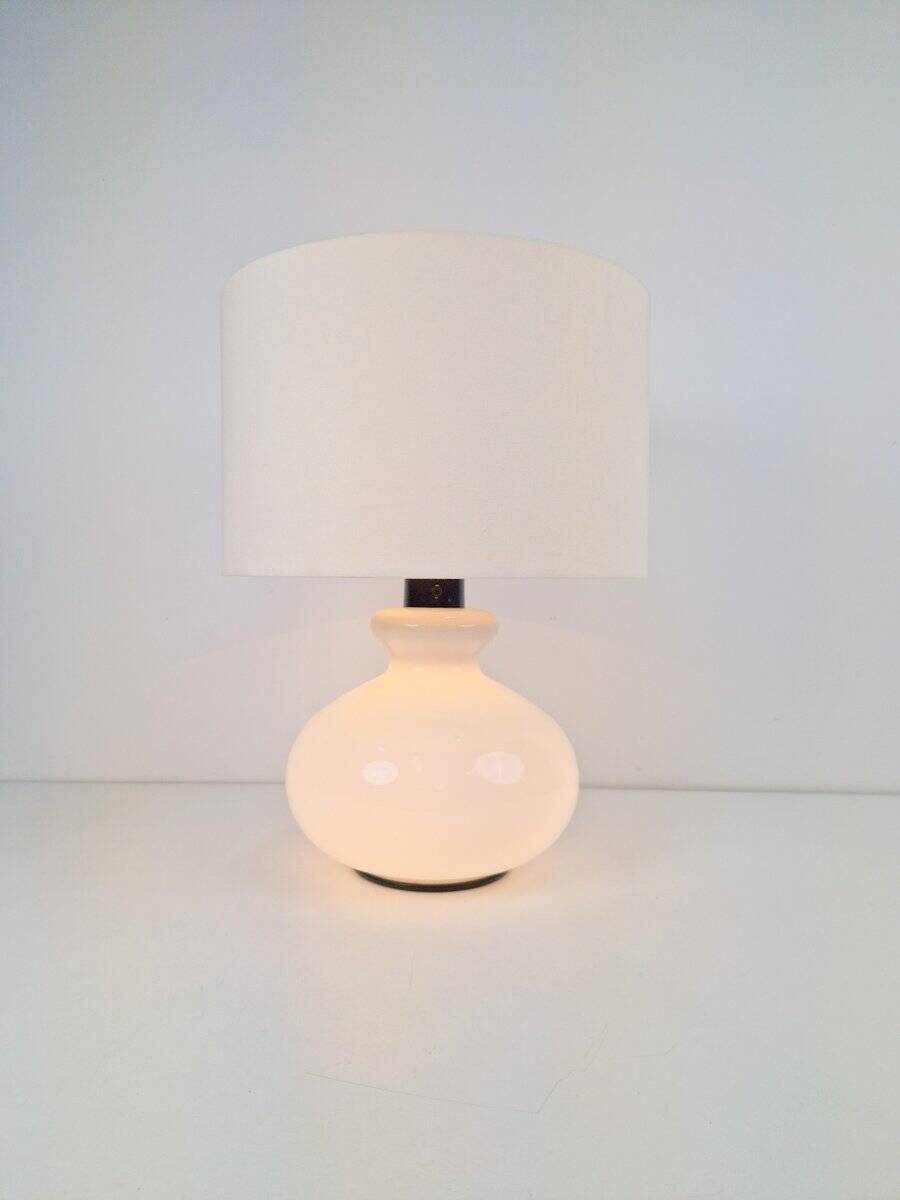 Lampe de table en verre vintage de Dijkstra, années 1960