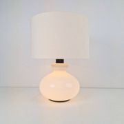 Vintage Glass Table Lamp from Dijkstra, 1960s
