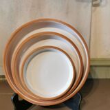 Series of 3 artisanal terracotta dishes