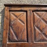 Antique wood headboard