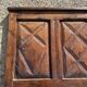 Antique wood headboard