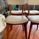 Series of 4 vintage chairs