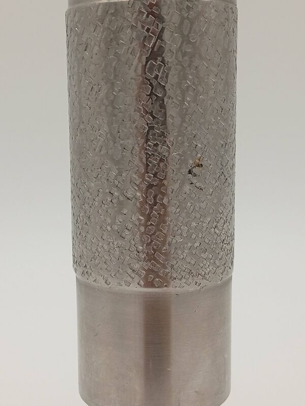 Lot 5 vases tube rouleau brutaliste bmf acier années 60 70 wmf space age