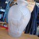 Frosted glass Art Deco vase – Raised relief deer decoration