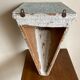 Console murale brutaliste en bois peint 1970
