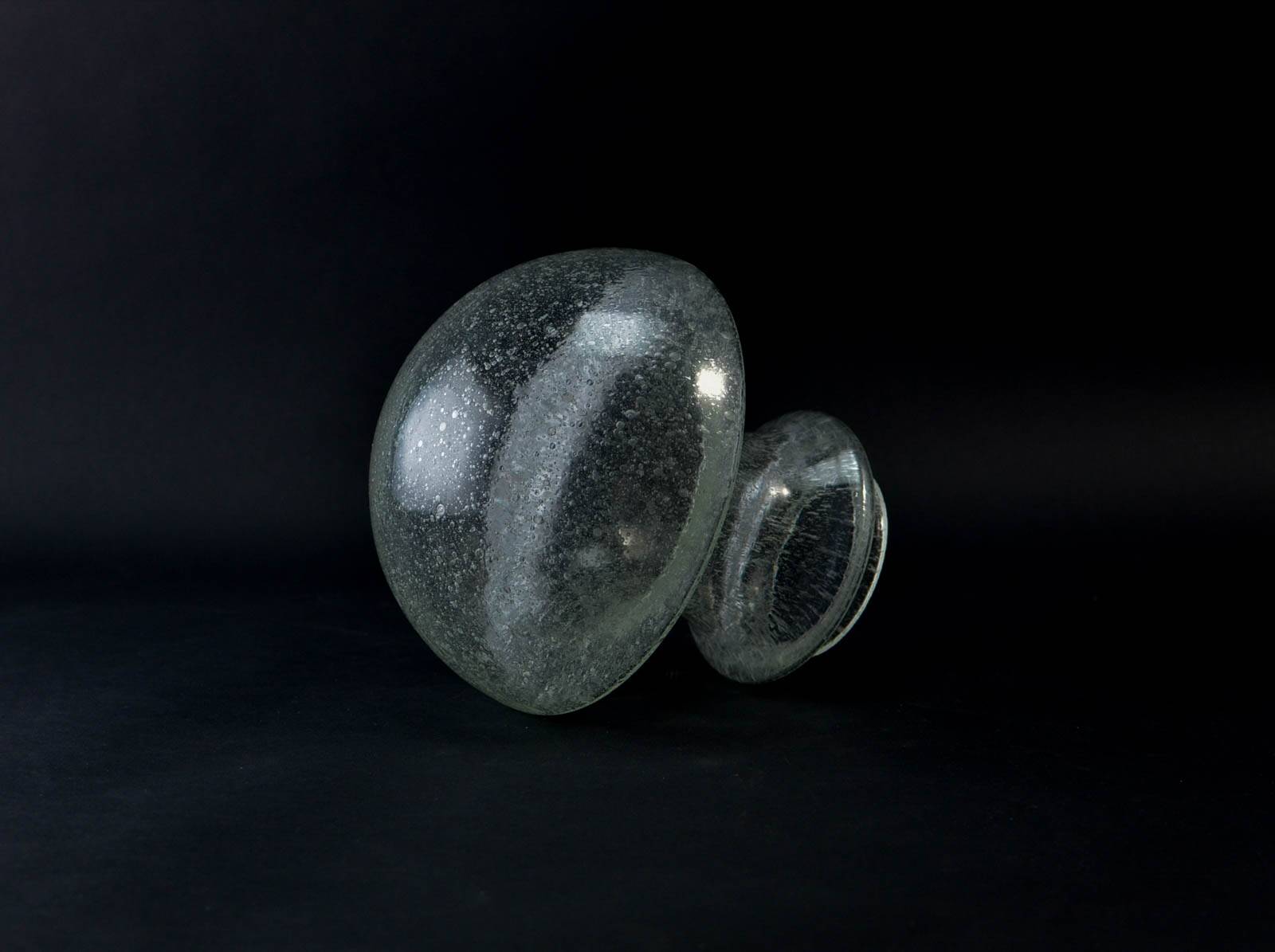 Mid-Century Chrome and Glass Mushroom Table Lamp by Baum Leuchten, 1970s