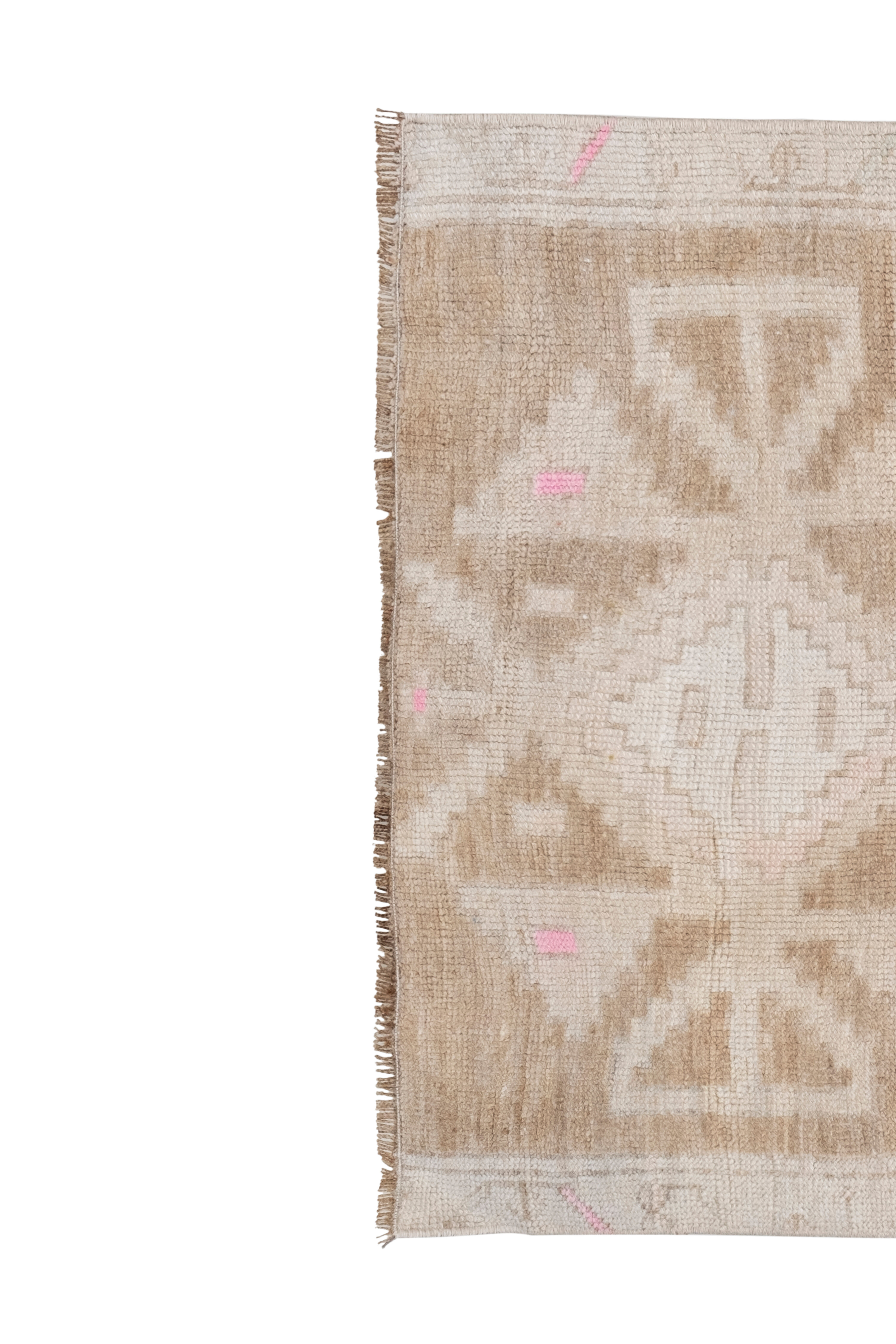 Soft Color Turkish Antique Small Handmade Traditional Door Mat Small Rug