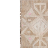 Soft Color Turkish Antique Small Handmade Traditional Door Mat Small Rug