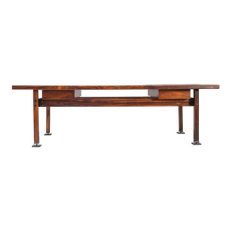 Mid-Century Modern Jacaranda Itamaraty Desk by Sergio Rodrigues for Oca, Brazil, 1960s