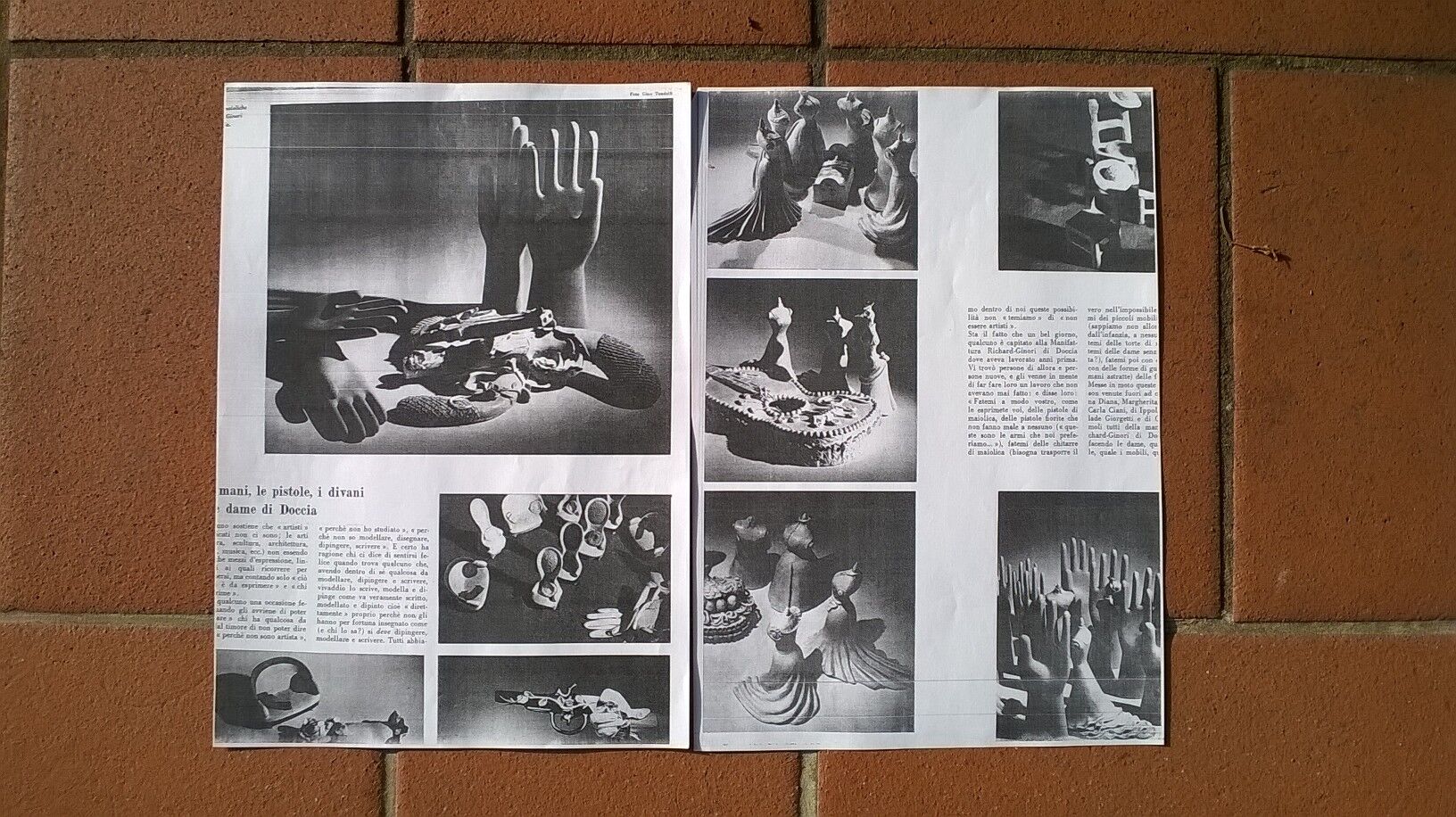 Gio Ponti ceramic hand,1950