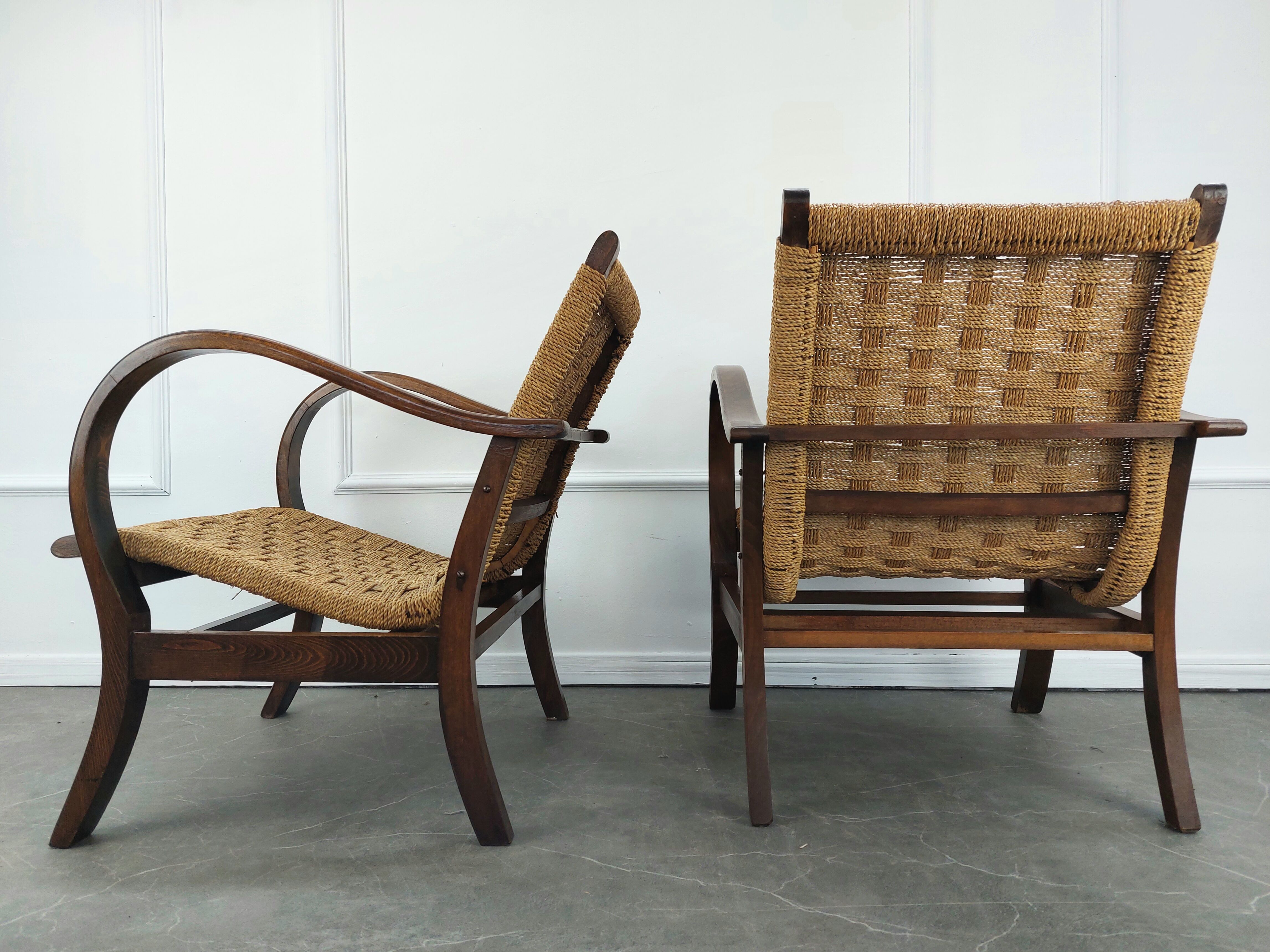 Pair of Bauhaus armchairs by Erich Dieckmann