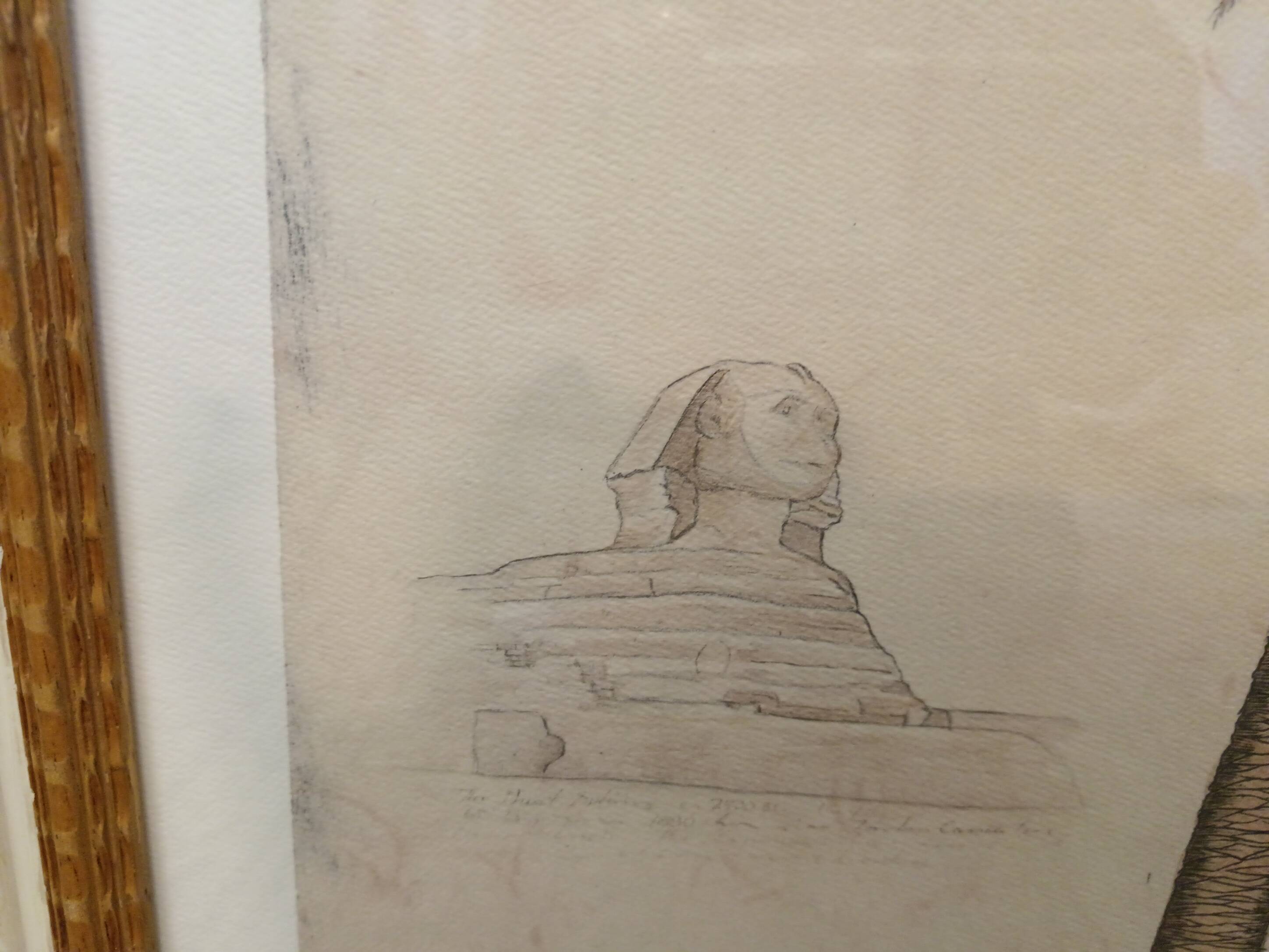 Aquarelle originale Jacob Edwards cadre vitré