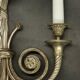 Paire de grandes appliques aux rubans style Louis XVI