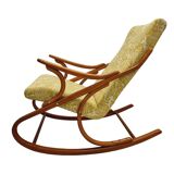 Mid Century, vintage bentwood rocking chair by TON, 1950-60s Czechoslovakia