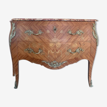 Commode marqueterie louis XV