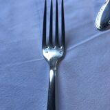 Paire de couvert de service en métal argenté 84g