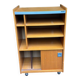 Berlioz 1970 storage cabinet on wheels in oak