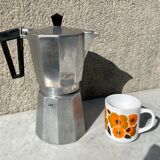 Italian coffee maker 8-10 cups vintage 70s very good condition