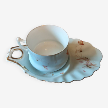Limoges porcelain cup and saucer set