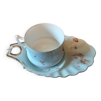 Ensemble  tasse et soucoupe porcelaine  Limoges