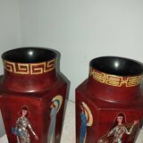 Pair of Vietnam lacquer vases from the 1950s