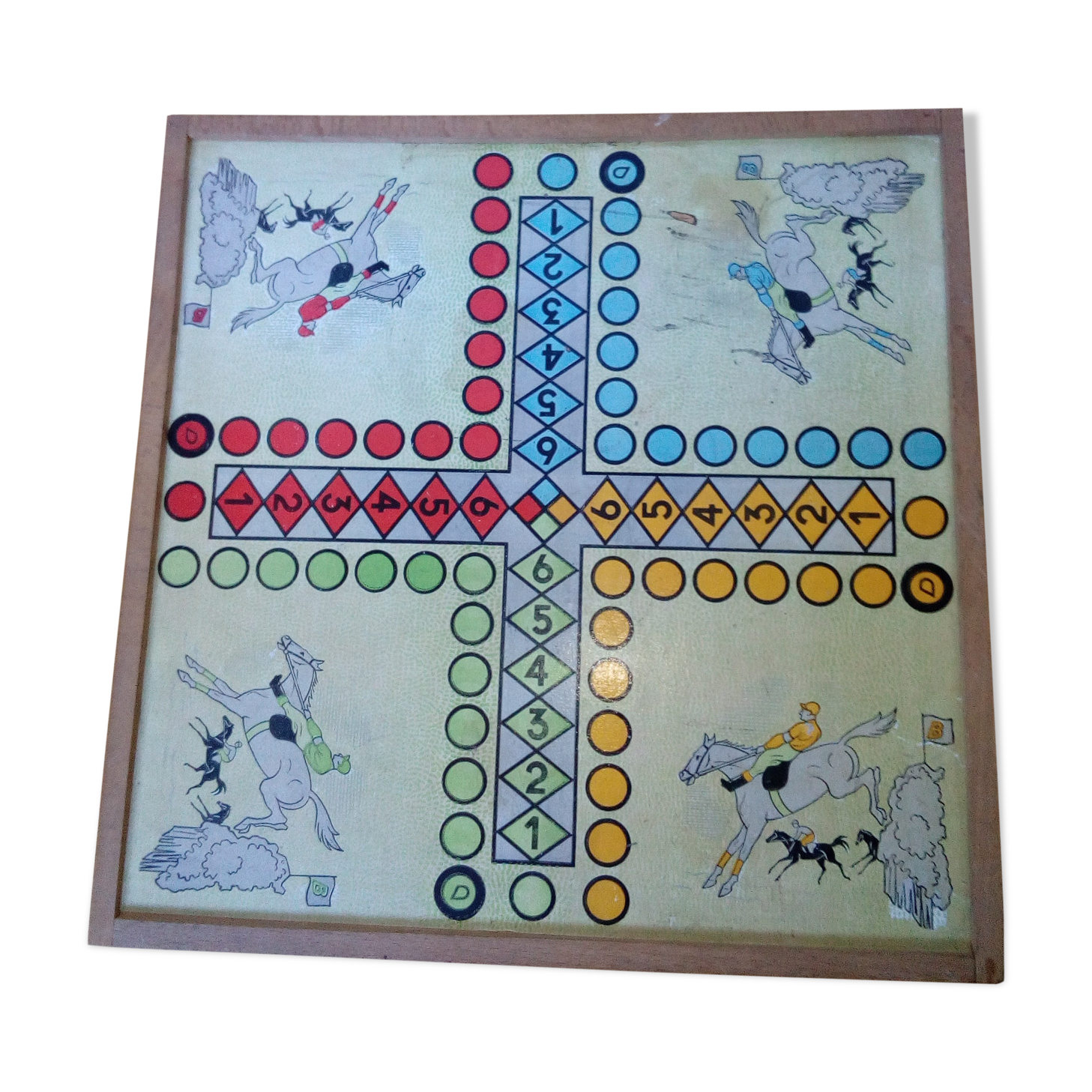 Game of goose, little horses, lady and backgammon Jeujura