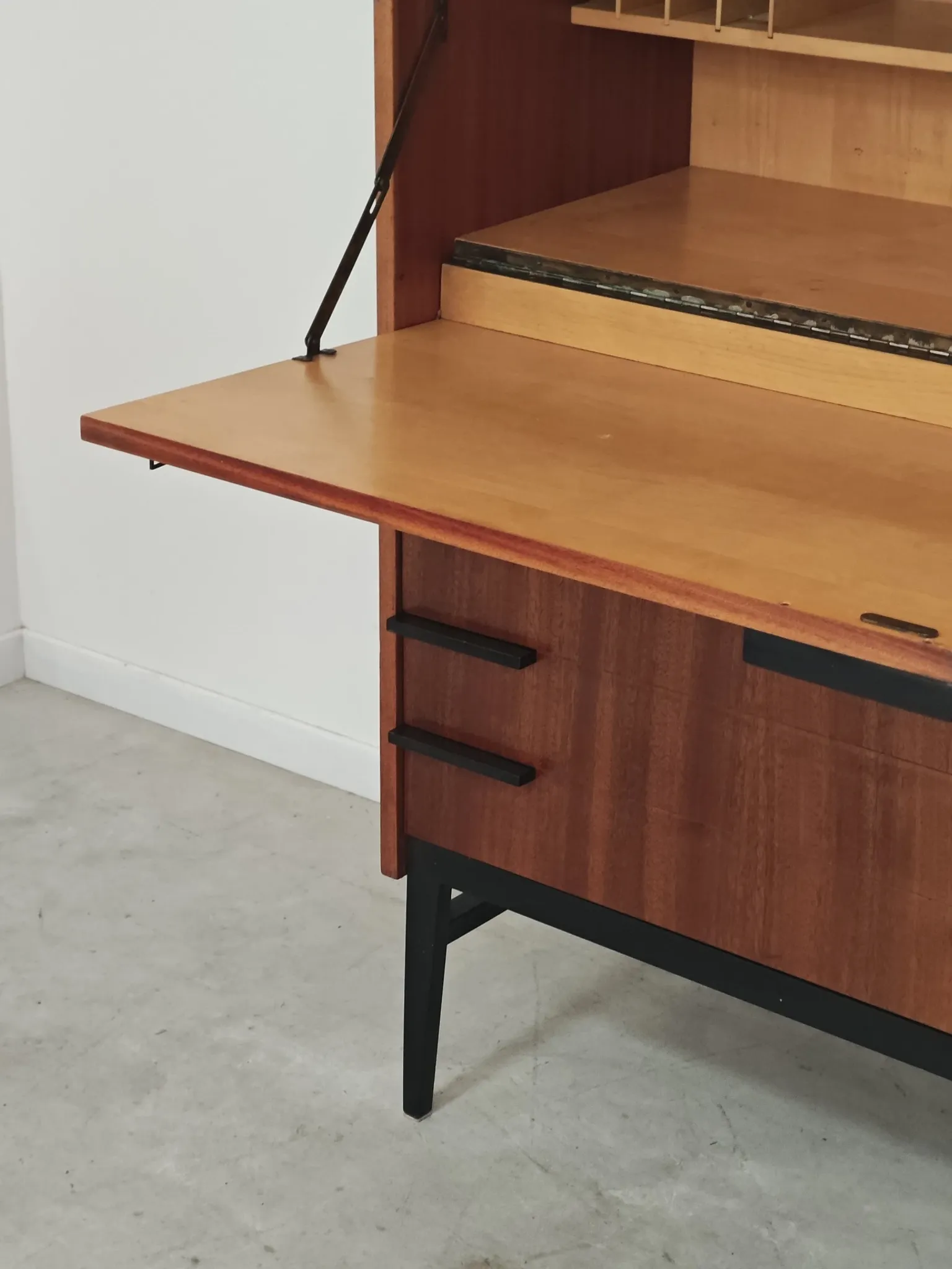 Wooden secretary by Frantisek Mezulanik for Up Zavody