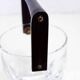 Crystal and wood ice bucket 1970