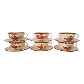 Tasses et sous-tasses Longchamp modèle Agen